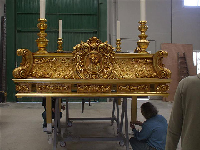 La Hermandad de la Flagelación estrena nuevo trono en la procesión del Prendimiento de Martes Santo - 1, Foto 1