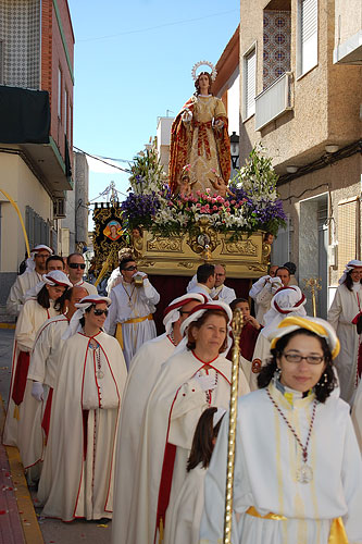La alegría de la procesión del Resucitado inunda las calles de Lorquí - 2, Foto 2
