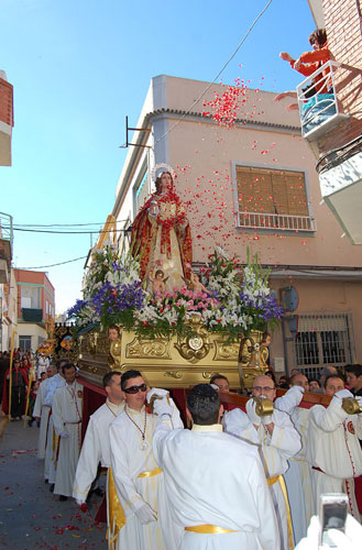 La alegría de la procesión del Resucitado inunda las calles de Lorquí - 3, Foto 3