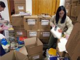 Lorca aporta dos toneladas ms de material para su envo a Sudamrica que en la anterior campaña de Proyecto Libro”