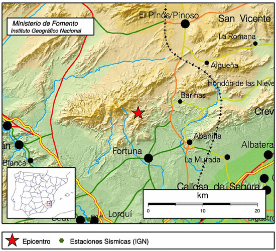 Un terremoto de 3,7 grados sacude el noreste de la Región de Murcia - 1, Foto 1