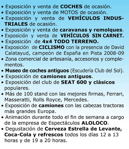 La Macroferia Nacional de Automoción, Vehículos de Ocasión y Motociclismo reunirá a 50.000 personas en La Fica - 1, Foto 1