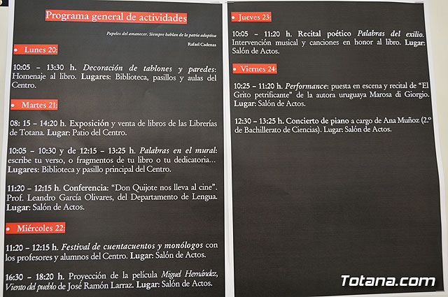 El IES Prado Mayor celebra la Semana del Libro del 20 al 24 de abril - 1