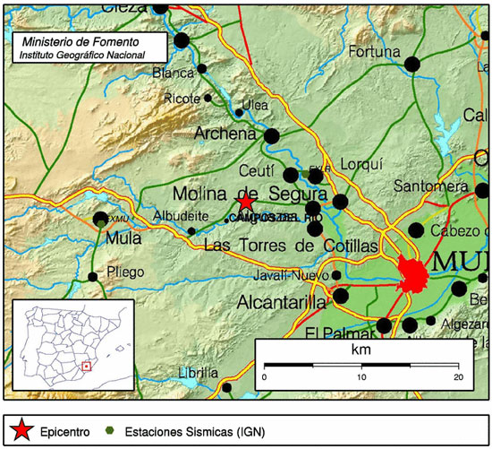 Un terremoto de 1,9 grados de magnitud hace temblar el noreste de Campos del Río - 1, Foto 1
