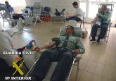 La Guardia Civil de Murcia participa en la campaña de donación de sangre