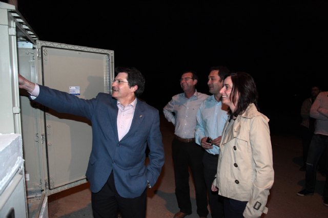El Alcalde de Lorca inaugura las dos fases de alumbrado de la circunvalación de Zarcilla de Ramos - 1, Foto 1
