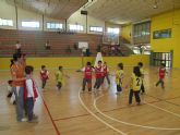 La Concejalía de Deportes organizó una jornada de minibasket prebenjamín en el Pabellón Municipal de Deportes “Manolo Ibáñez” y en la Sala Escolar