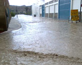 Fuertes lluvias y granizo en el municipio de Abarn
