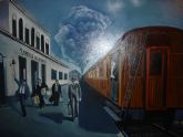 Jesús Cerro presenta en San Javier su exposición “El tren de la vida” dedicada al universo del ferrocarril