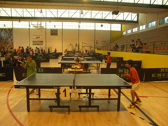 El pasado fin de semana se celebró el “III Open Regional de Tenis de Mesa en el Pabellón Municipal de Deportes Manolo Ibáñez, Foto 1