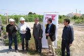 Gonzlez Tovar y Esteban Egea visitan las obras de construccin en Bullas de trece microhuertos
