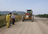 El Ayuntamiento de Puerto Lumbreras realiza obras de mejora y acondicionamiento de tres caminos rurales