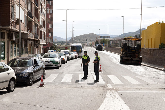 Comienzan los trabajos de asfaltado y señalización de la Carretera de La Unión - 1, Foto 1