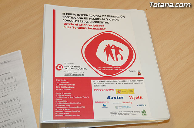 Inaugurado el  “III Curso Internacional de Formacin Continuada en Hemofilia y otras Coagulopatas Congnitas” - 15