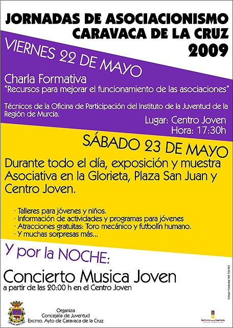 Talleres, atracciones y música, en las Jornadas de Asociacionismo de Caravaca de la Cruz - 1, Foto 1