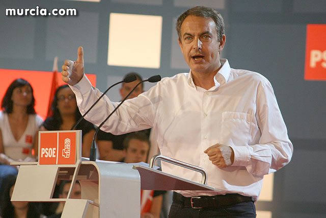 Zapatero Murcia choose to start the European Parliament election campaign, Foto 1
