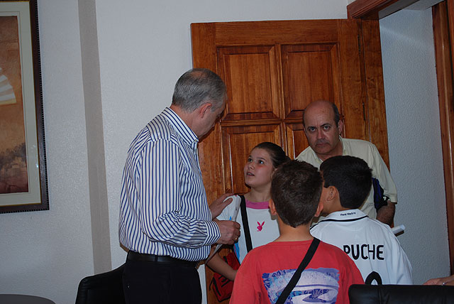 El alcalde de Abarán recibe a los alumnos del colegio Juan XXIII - 2, Foto 2