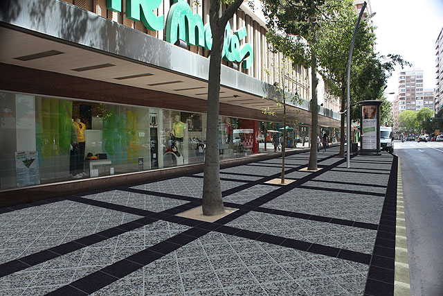 El Ayuntamiento inicia mañana las obras de renovacin de aceras y alumbrado en Gran Va sin interrumpir el trfico rodado - 3