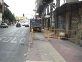 Comienzan a verse los primeros trabajos de renovacin de las aceras en Gran Va
