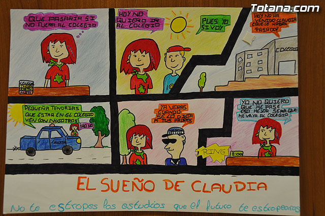 La concejal de Educacin entrega los premios del concurso de cmics contra el absentismo escolar - 6