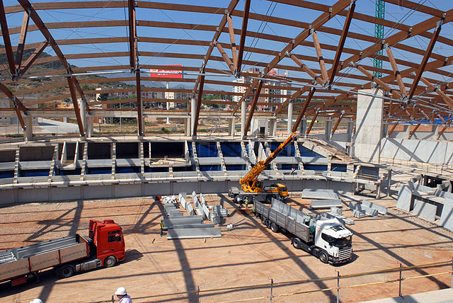 El Palacio de Deportes sobrepasa el ecuador de su ejecución - 2, Foto 2