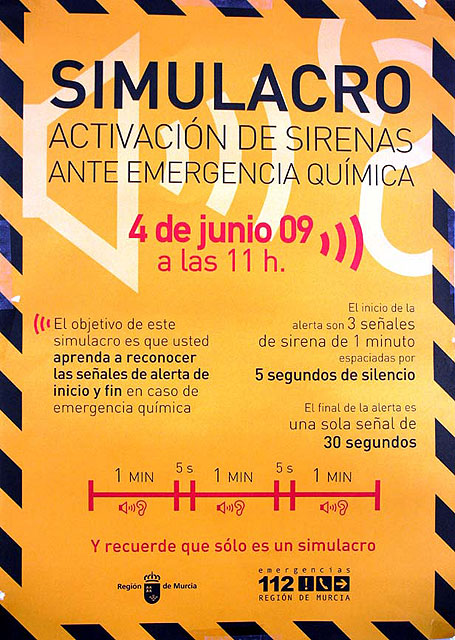 Mañana se realizará un simulacro de accidente químico en Alcantarilla, con activación de las dos sirenas - 1, Foto 1
