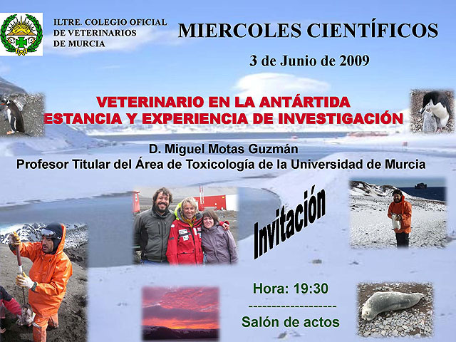 La conferencia ‘Un veterinario en la Antartida’ abre el ciclo ‘Los Miércoles Científicos’ del Colegio de Veterinarios - 1, Foto 1