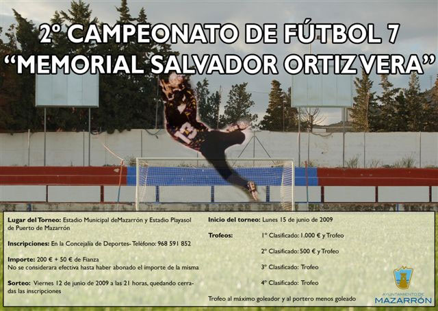 El lunes, 15 de junio, arranca el II Campeonato de ftbol 7 ‘Memorial Salvador Ortiz’, Foto 1
