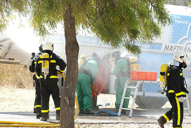 Alumbres vive un simulacro de un accidente férreo con mercancías peligrosas - 2, Foto 2