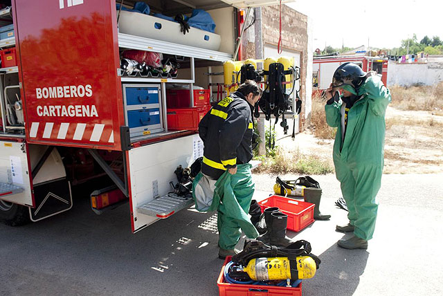 Alumbres vive un simulacro de un accidente férreo con mercancías peligrosas - 3, Foto 3