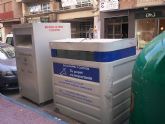La ciudad de Lorca ampla su capacidad selectiva con seis  contenedores ms para calzado y textil