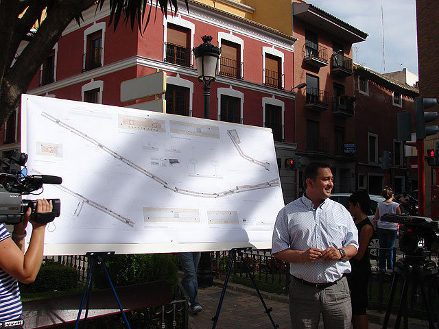 La modernización del eje Príncipe Alfonso-Puente la Alberca tendrá al peatón como protagonista, con la construcción de aceras más anchas y la instalación de nuevo mobiliario urbano - 1, Foto 1