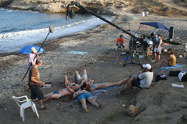 La playa de Calablanca fue el escenario de la grabación de un cortometraje en alta definición, a través del programa Diversa - 1, Foto 1