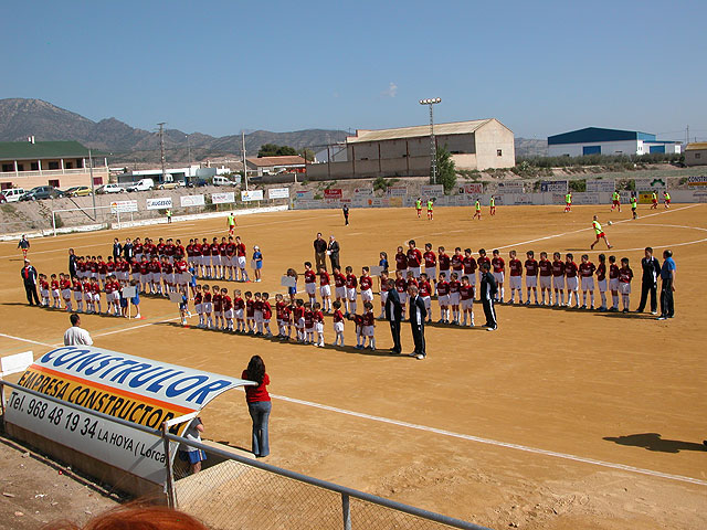 El Alcalde de Lorca inaugura las reformas acometidas en el campo de fútbol de Los Tollos, en la pedanía lorquina de La Hoya - 1, Foto 1