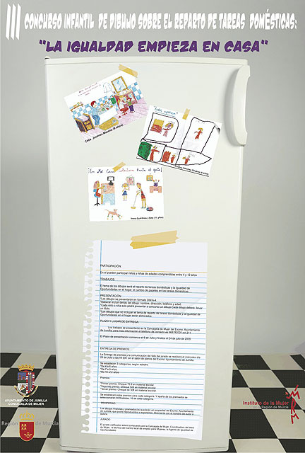 Convocado el III Concurso infantil de dibujo sobre el reparto de tareas domésticas - 2, Foto 2
