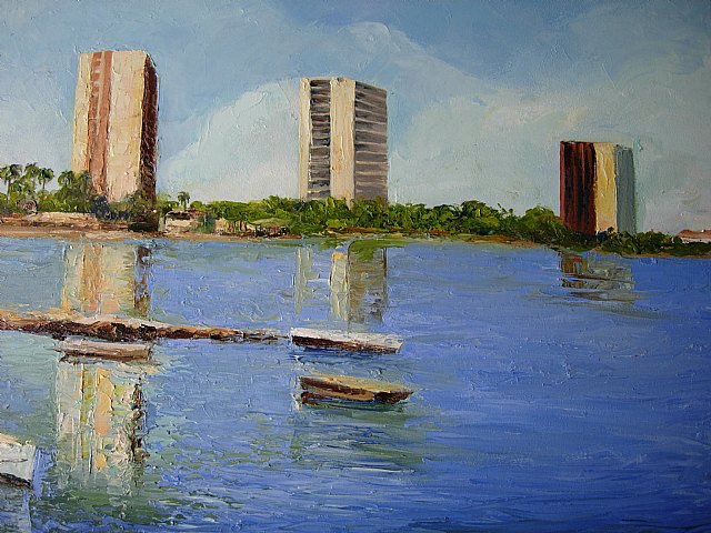 El pintor dominicano Juan Isidro Alcántara expone su obra “Del naturalismo al arte contemporáneo en San Javier” - 1, Foto 1