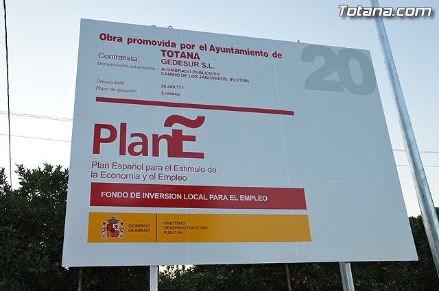 Inauguran el alumbrado pblico del “Camino de Los Jaboneros” - 1