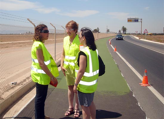 El carril bici entre Santiago de la Ribera y el Aeropuerto estará  listo en dos semanas - 1, Foto 1
