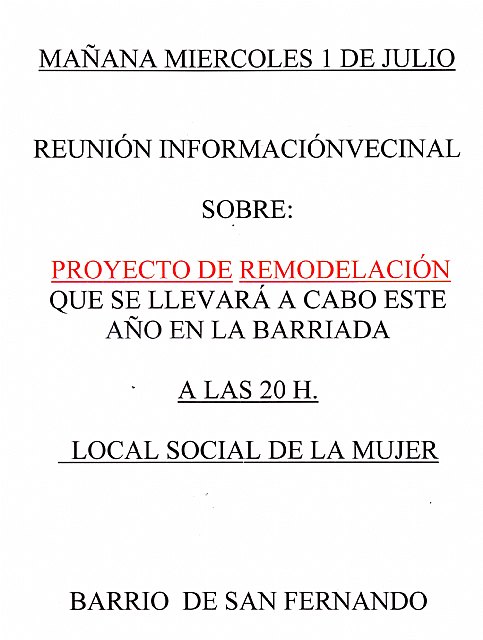 Comunicado oficial Ayuntamiento de Lorca ante aparición de convocatorias anónimas para informar de los proyectos y obras en el municipio - 1, Foto 1