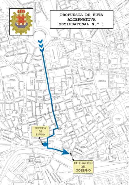 Ayuntamiento y comerciantes acuerdan tres rutas para que el derecho a manifestarse se tenga pero sin perjudicar a los negocios del centro - 3, Foto 3