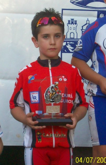 José Ángel Camacho, del Club Ciclista Santa Eulalia, sube por tercera vez consecutiva al pódium en escuelas de ciclismo, Foto 3