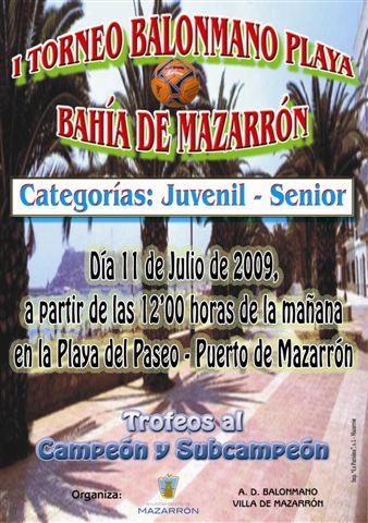 I Torneo de Balonmano Playa Bahía de Mazarrón - 1, Foto 1
