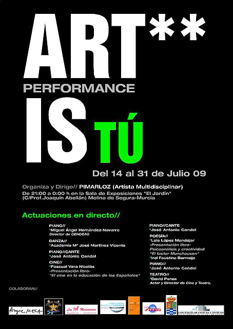 La Sala El Jardín de Molina de Segura acoge el Taller Performance ART IS TÚ del 14 al 31 de julio - 3, Foto 3