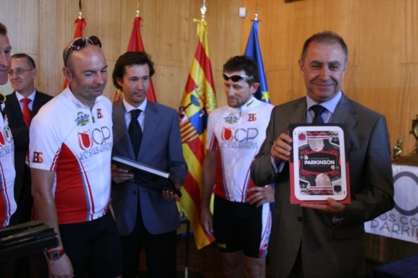 Recibimiento a los murcianos de BICISOLIDARIA en el Ayuntamiento de Zaragoza - 5