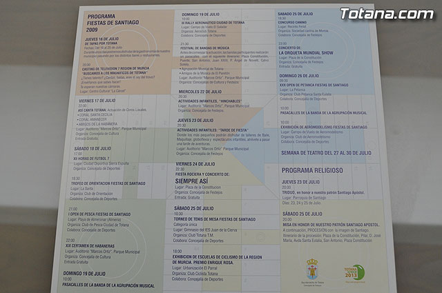 Presentacin de las Fiestas Patronales en honor a Santiago 2009 - 6