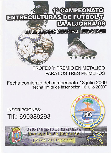I Campeonato Entreculturas de Fútbol 7 de La Aljorra. Sigue abierto el plazo de inscripciones - 1, Foto 1