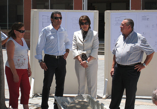La directora general de Centros coloca la primera piedra de la ampliación de CP Río Segura - 1, Foto 1