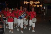 Los vecinos de Lorqu  salen a la calle para dar la bienvenida a sus Fiestas Patronales