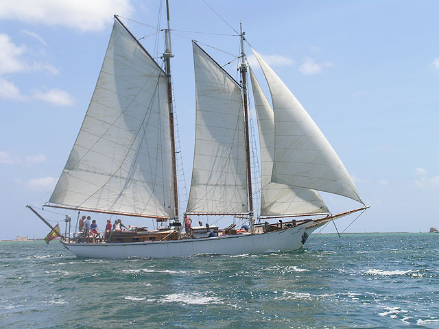 Exitosa prueba de exhibición de la regata Clásica del Mar Menor - 1, Foto 1