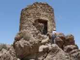 La Torre del Molinete en plena actuación de mejora